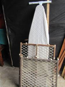 lot 48 image: Baby gate and ironing board