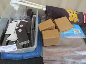 lot 53 image: Business card magnets, waterproof cast cover, Flags