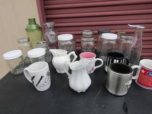lot 63 image: Large lot of tumblers, coffee cups, mugs and more