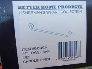 lot 86 image: 4 boxes of Better Homes towel bars NIB 24