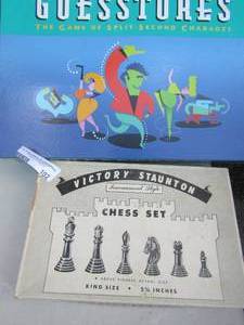 lot 102 image: Chess set and Gestures game