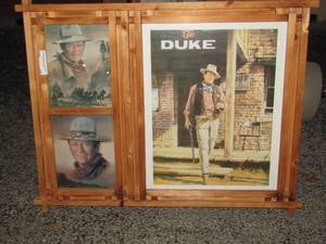 lot 14 image: The Duke John Wayne photos one framed