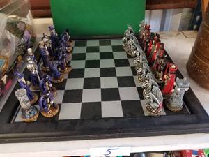 lot 5 image: D&D style chess set