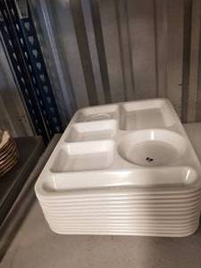 lot 34 image: Serving trays made by Texas ware set of 12