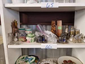 lot 66 image: Selection of salt and pepper shakers
