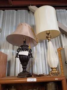 lot 73 image: Selection of table lamps