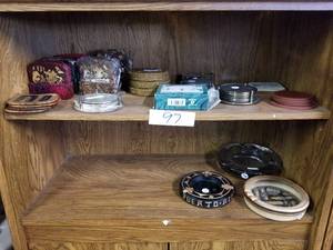 lot 97 image: Selection of coasters and ashtrays