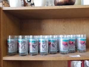 lot 132 image: Selection of Kentucky Derby glasses
