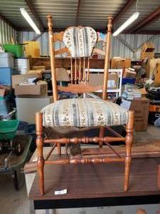 lot 169 image: Wood and Upholstery chair