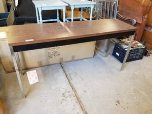lot 167 image: 5 foot office side wall table