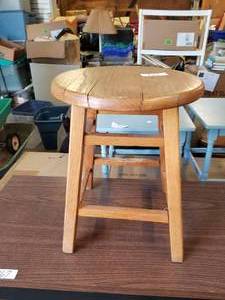 lot 185 image: Wood stool