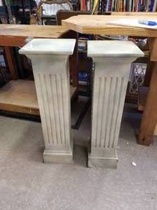 lot 210 image: Pair of column style stands