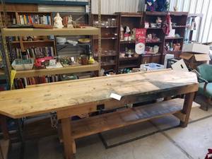 lot 183 image: Work bench about 10 foot long