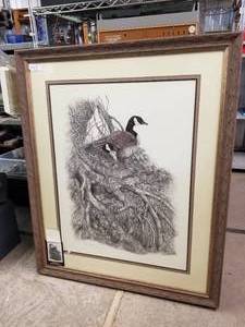 lot 203 image: A resting place - gouache and pencil original