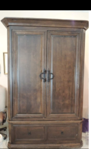 lot 107 image: ArmoireTV cabinet - 30d x 58w x 96T