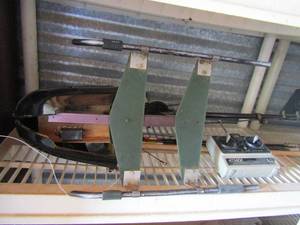 lot 8 image: Attack FP-T2NL remote with handmade helicopter (needs repair)