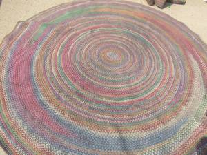 lot 149 image: 2 oval multi color rugs large area 96