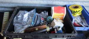 lot 204 image: Tub of assorted electric components