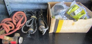 lot 208 image: 2 soldering irons and a torch head Box of Vibra clamps