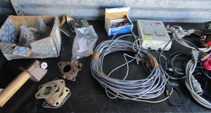 lot 226 image: Lot- Electrical components, wiring cables, computer plugs