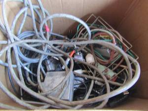lot 239 image: Box full of  wire