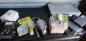 lot 240 image: Lot- Vibra clamps, EGC components, fuse boxes and more