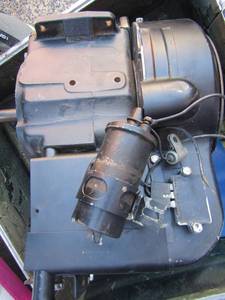 lot 244 image: 16HP Kohler motor for riding lawnmower