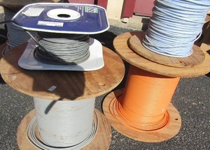 lot 248 image: 4 spools of belden wire