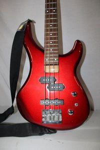 lot 53 image: Jackson Electric  Bass Guitar and Strap, please preview
