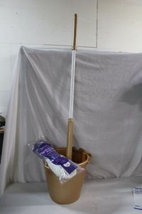 lot 56 image: Mop and Bucket with Extra Refill Head