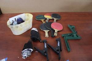 lot 109 image: Ping-Pong Table and Equipment