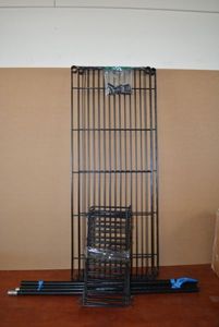 lot 101 image: Black Metro Rack Shelving