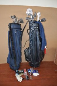 lot 104 image: 2 Sets of Golf Clubs (Ping and Legacy) Plus Accessories, see Pictures