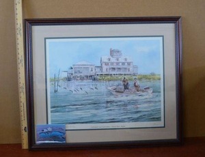 lot 105 image: Limited Edition Print of Cobb Island Coast Guard Station signed by artist with photo reference