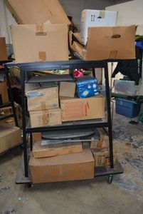 lot 217 image: Luxor Rolling Industrial Cart  (Contents not included)