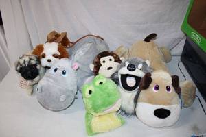 lot 245 image: Toys Stuffies Plush toys, Hand Puppets, Puppy Purses, see pictures