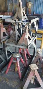 lot 69 image: Heavy Duty Steel Jack Stand Rack (Jacks Not Included)  PICKUP FOR THIS ITEM IS FRIDAY ONLY