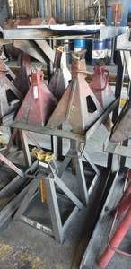 lot 70 image: Heavy Duty Steel Jack Stand Rack (Jacks Not Included)  PICKUP FOR THIS ITEM IS FRIDAY ONLY