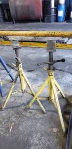 lot 76 image: Lot of 2 Sumner Professional Heavy Duty Adjustable V-Head Jack Stands