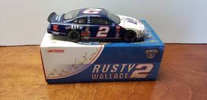 lot 25 image: Action Diecast 124 50th Anniversary Rusty Wallace Miller Lite Stock Car, Limited Edition