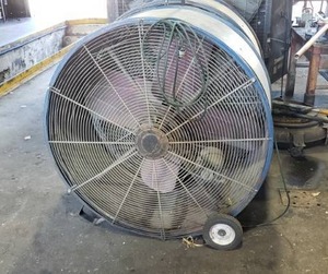 lot 120 image: TempaCure Model TPC-42 42 Rolling 4-Blade Shop Fan, 12 HP