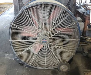 lot 121 image: TempaCure Model TPC-42 42 Rolling 6-Blade Shop Fan, 12 HP