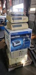 lot 144 image: Large Stack of Vintage Electronics, Printers & Towers