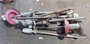 lot 153 image: Lot of 8 Air Powered Piston Grease Pumps, Graco Fire-Ball, Alemite & More