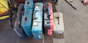 lot 159 image: Lot of 4 Tool Hard Cases & 1 Small Toolbox