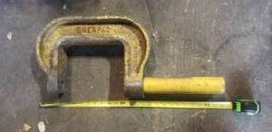 lot 218 image: Enerpac 10 Ton C-Clamp Hydraulic Press