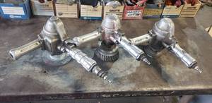 lot 237 image: Lot of 3 Pneumatic Vertical Grinders - Henry Tools