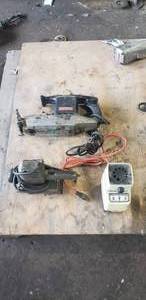 lot 271 image: Lot of 3 Power Tools - Black & Decker Sharpener, Craftsman Reciprocating Saw and Craftsman Sander