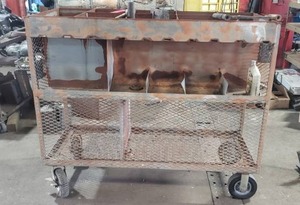 lot 281 image: Industrial Metal Cart with Contents