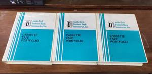 lot 404 image: Lot of 3 Audio-Tech Business Book Summaries Cassette Tape Portfolios